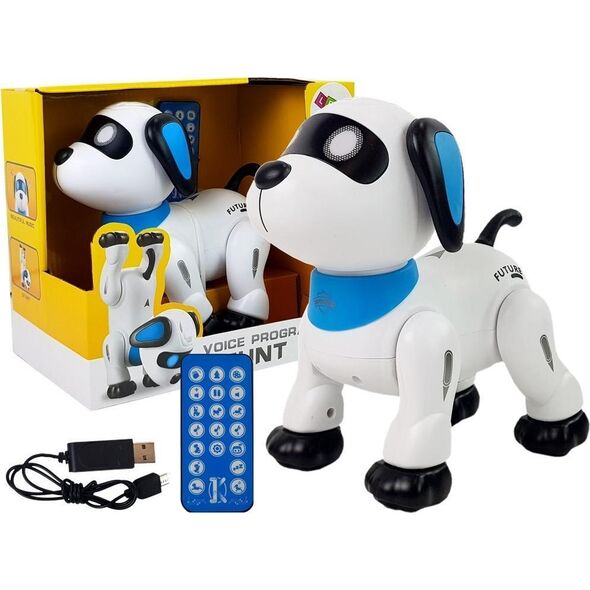 LeanToys Pies Robot Zdalnie Sterowany Głosem Pilotem Tańczy Szczeka Wykonuje Komendy