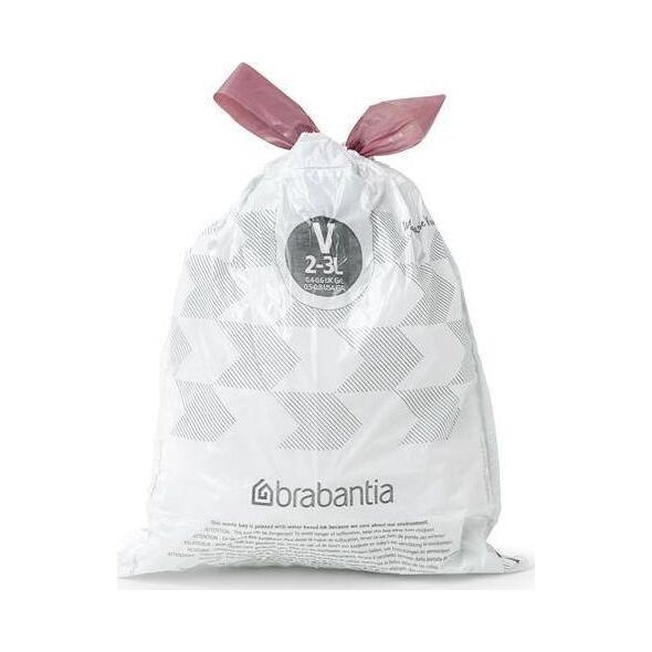Brabantia Worki na śmieci PerfectFit rozmiar V 2-3L 40szt 100253