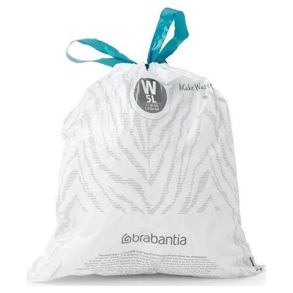 Brabantia Worki na śmieci PerfectFit rozmiar W 5L 40szt 137846
