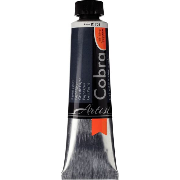Cobra Cobra Artist Water-Mixable Oil Color Tube Payne's Grey 708 13801218 8712079312664