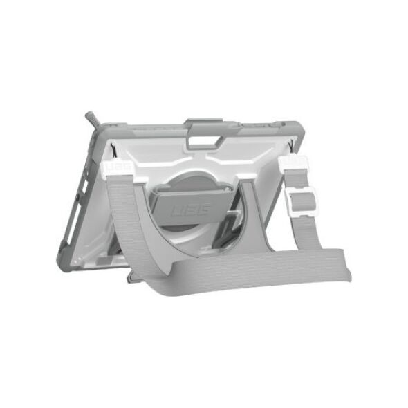 UAG Plasma - obudowa ochronna z wbudowaną podstawką oraz paskiem na ramię i dłoń do Microsoft Surface GO 1/2/3 (wersja OEM) (white/gray)