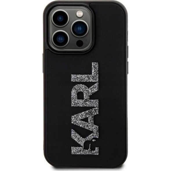Karl Lagerfeld Karl Lagerfeld KLHCP15X3DMBKCK iPhone 15 Pro Max 6.7" czarny/black hardcase 3D Rubber Glitter Logo