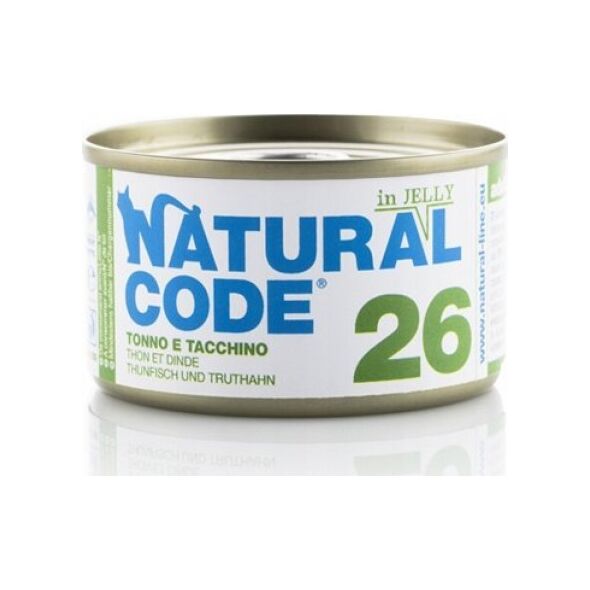 Natural Line s.r.l NATURAL CODE KOT 85g TUŃCZYK/INDYK gal 26 /24