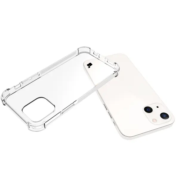 Bizon Case Clear Pack case + 2x screen glass + lens glass Apple iPhone 13 clear