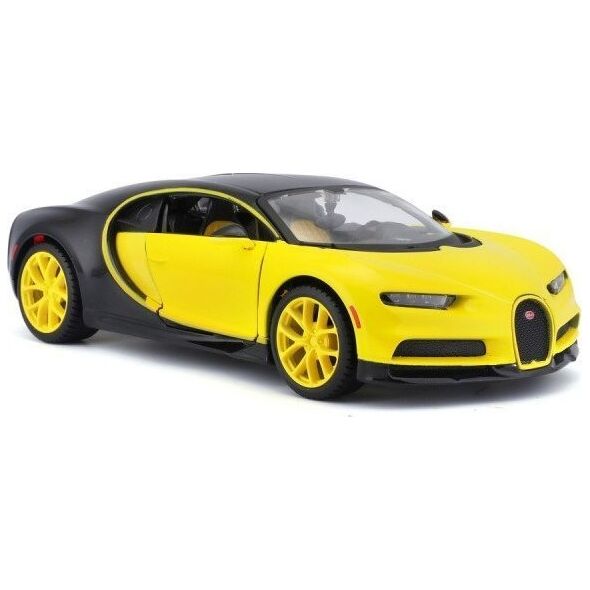 Maisto Model kompozytowy Bugatti Chiron żółto-czarny 1/24