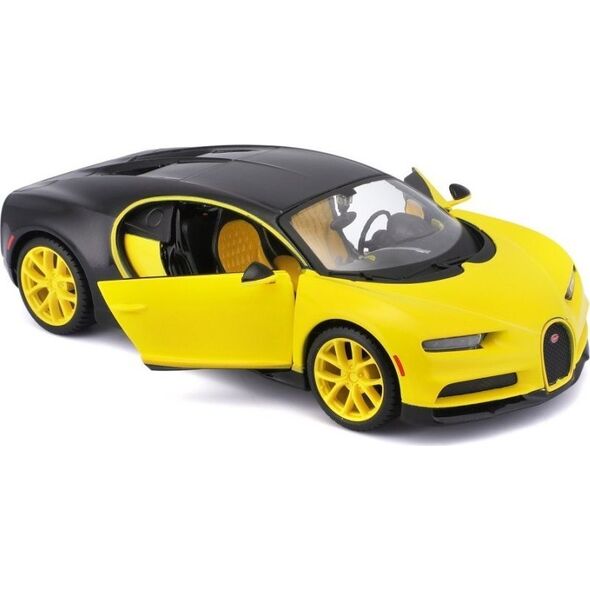 Maisto Model kompozytowy Bugatti Chiron żółto-czarny 1/24