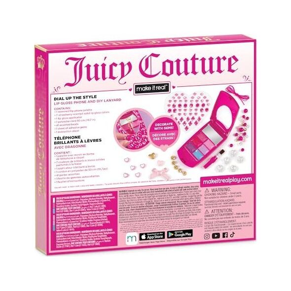 Κάντε το αληθινό ΚΑΝΤΕ ΤΟ ΠΡΑΓΜΑΤΙΚΟ Juicy Couture Dial Up the Style Lip Gloss Phone and DIY Lanyard 13764298 695929044732