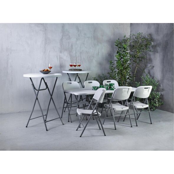 Home It Enjoy>it® luxury clapboard 45 × 50 × 88 cm hvid/grå 13798080 5708614877234