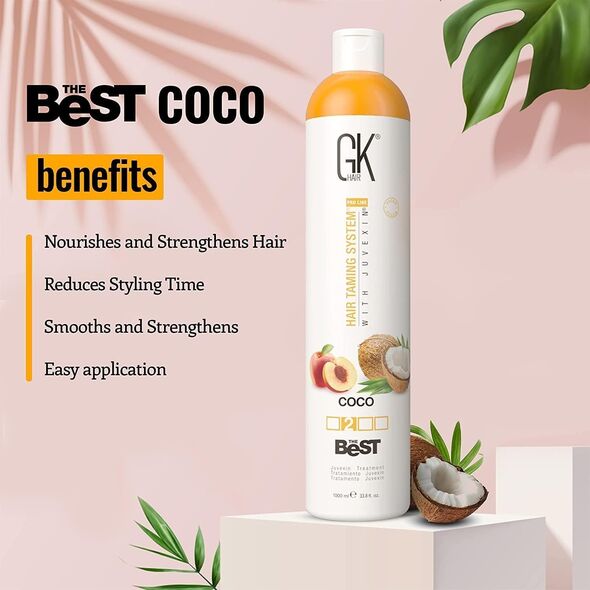 GK HAIR (Global Keratin) Global Keratin, The Best Coco, Hair Cream Treatment, For Smoothening, 1000 ml Για γυναίκες 13911103 815401015610