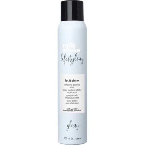 Milk Shake Milk Shake, Lifestyling Let It Shine, Milk Proteins, Hair Spray, For Shine & Softness, 200 ml For Women