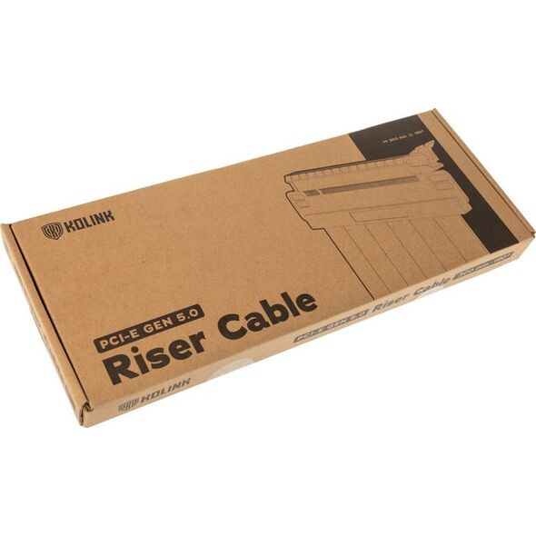 Kolink Kolink PCI Express 5.0 x16 auf x16 Riser-Kabel, 180 Grad, μαύρο - 30 cm 13848326 5999094006379