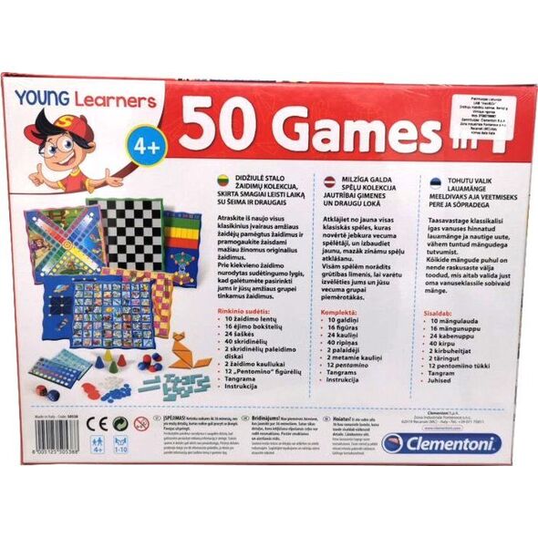 Clementoni 50 GAMES IN 1 (LT/LV/EE) 50538 13929338 8005125505388