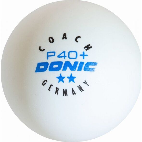 Μπάλα επιτραπέζιας αντισφαίρισης Donic DONIC P40+ Coach 2 αστέρων 120 τμχ Λευκό 13960676 4250819003044