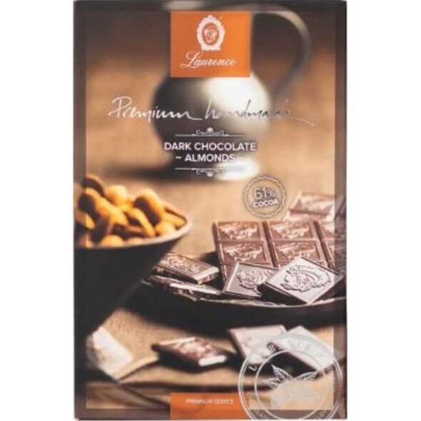 Dark chocolate with almonds Laurence, 80 g