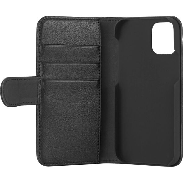iPhone 12 mini, PU wallet, 3 cards, Black