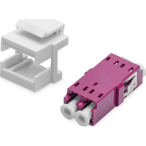 Digitus DIGITUS LWL Kupplung LC/LC Multimode-OM4 Dupl.Keystone-Modul 13337767 4016032489825