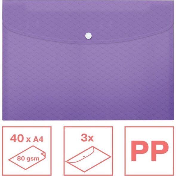 Esselte Wallet Color'BreezeA4 PP3τμχ λεβάντα 13534170 4049793076133
