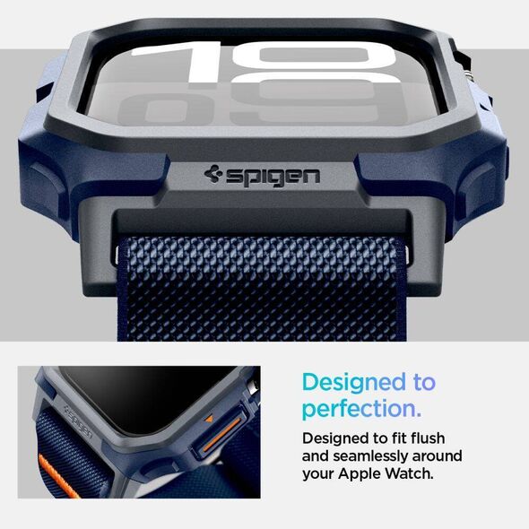Case APPLE WATCH 10 (46MM) Spigen Lite Fit ”Pro” navy blue 8809971237550