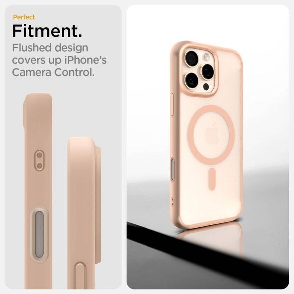 Case IPHONE 16 PRO Spigen Ultra Hybrid "T" Mag MagSafe TItanium pink 8809971239028