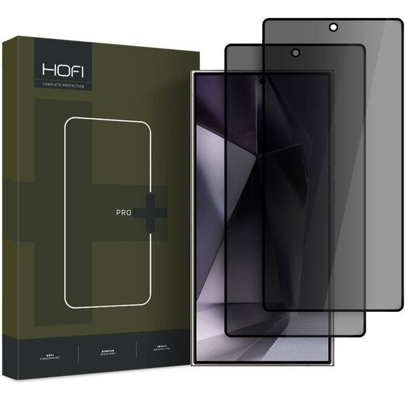 Tempered Glass SAMSUNG GALAXY S25 ULTRA Hofi Anti Spy Glass Pro+ 2-Pack (Privacy) black 5906302322329
