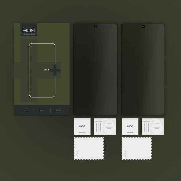 Tempered Glass SAMSUNG GALAXY S25 ULTRA Hofi Anti Spy Glass Pro+ 2-Pack (Privacy) black 5906302322329