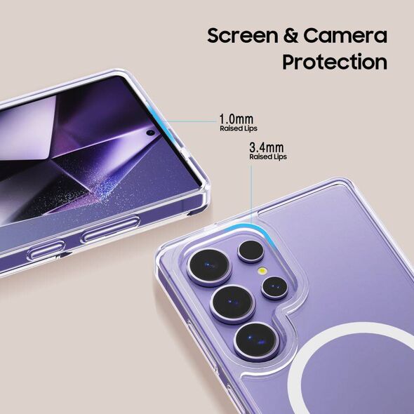 Case SAMSUNG GALAXY S25 ULTRA Tech-Protect Flexair Hybrid Clear transparent 5906302322367