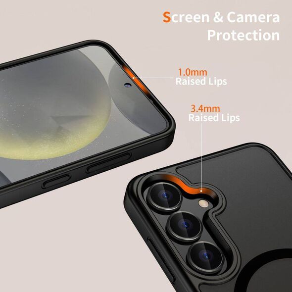 Case SAMSUNG GALAXY S25+ Tech-Protect Magmat MagSafe Matte black 5906302322268