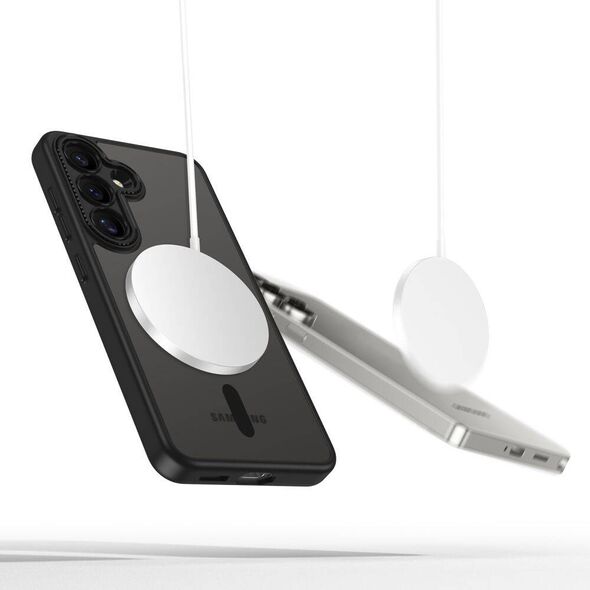 Case SAMSUNG GALAXY S25 Tech-Protect MagCam MagSafe Matte black 5906302322749