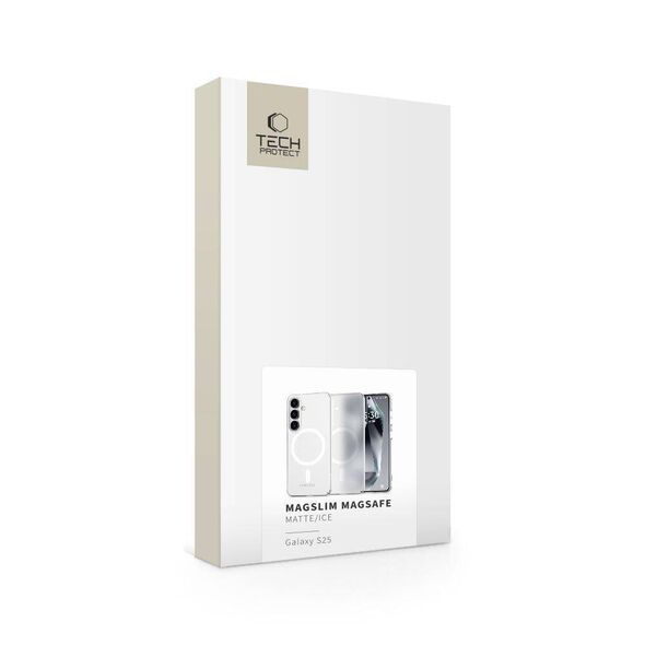 Case SAMSUNG GALAXY S25 Tech-Protect Magslim MagSafe Matte transparent 5906302360000