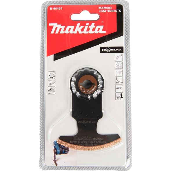 Makita MAKITA MT BRZESZCZOT ŁUKOWY DO WĄSKICH SZCZELIN 68mm K50 SEGMENTOWY STARLOCK MAX