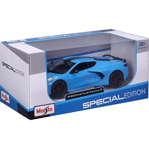 MAISTO 31527-178 Chevrolet Corvette Stingray Coupe Z51 2020 niebieski 1:24 Special Edition