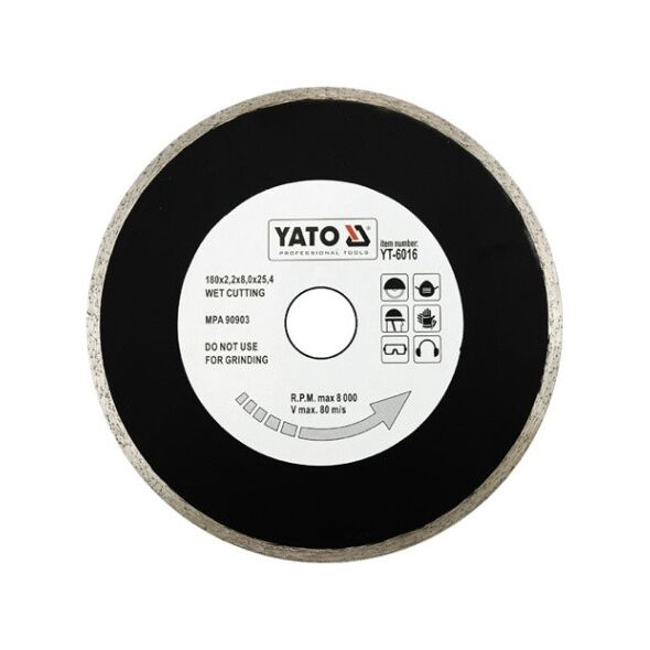 Yato Tarcza diamentowa pełna do 79262 200x2,2x25,4mm YT-6017