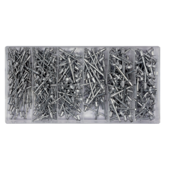 Yato Zestaw nitów aluminiowych zrywalnych 2,4-4,8mm 400szt. (YT-36420)