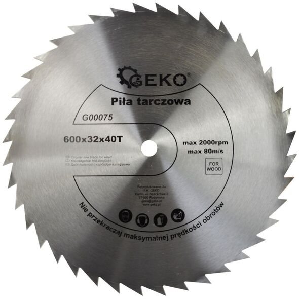 Geko tarcza do drewna 600x32x40T (G00075)