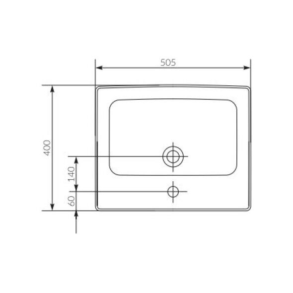 Umywalka Cersanit Crea 50,5cm (K114-005)