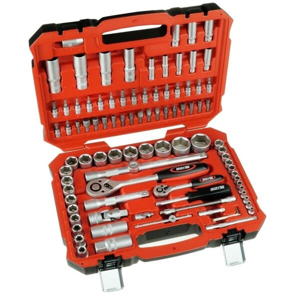 Dedra Klucze nasad.CrV 94szt 18x1/2"", 13x1/4""
