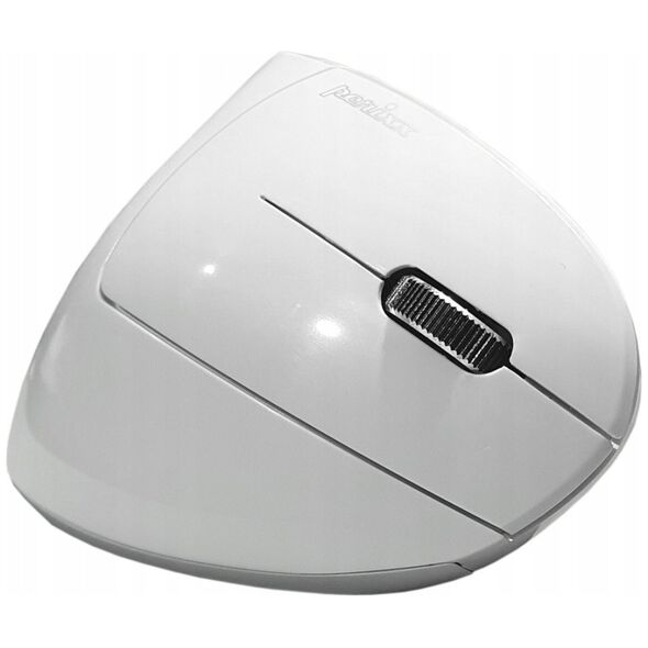 Mysz Perixx Mysz bezprzewodowa Perixx PERIMICE-813 W optyczna wertykalna pionowa prawa biała RF + BLUETOOTH