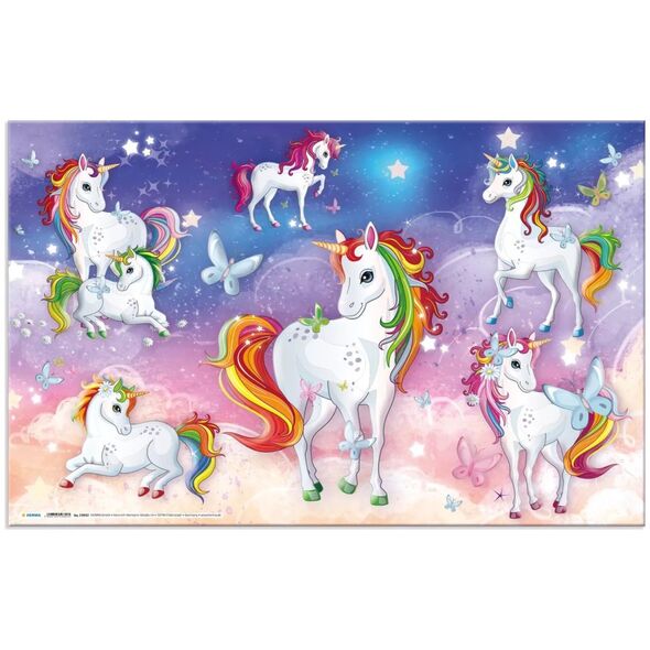 Herma HERMA Schreibunterlage Einhorn 55x35 3 Stück 13296678 4008705941778
