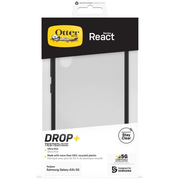 OtterBox OtterBox React Samsung Galaxy A34 5G - καθαρό/μαύρο 13318518 840304719228