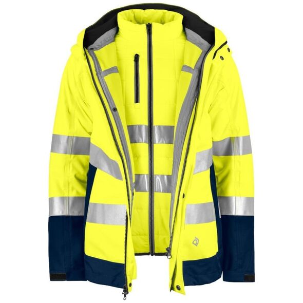 Projob Kurtka Odblaskowa ProJob 6446 3in1 Yellow/Navy