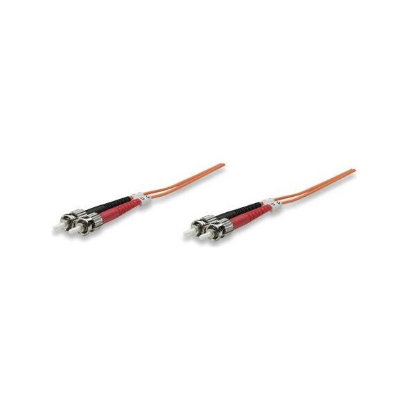 Intellinet Network Solutions Światłowód Krosowy, Duplex, Multimode, ST/ST, 62.5/125 µm, OM1, pomarańczowy, 1m (515757)