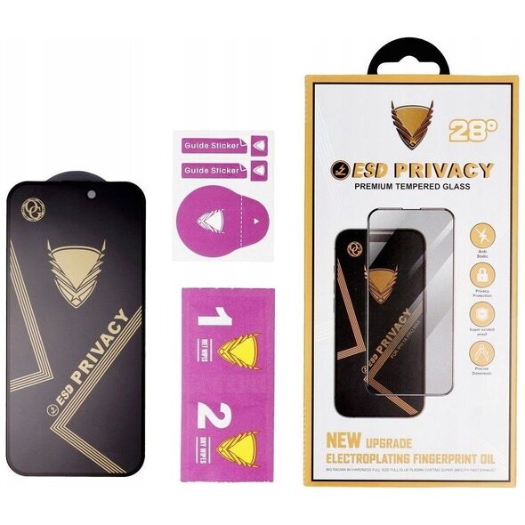 TelForceOne Szkło Hartowane OG Premium Privacy Glass - do Iphone XS Max / 11 Pro Max czarny
