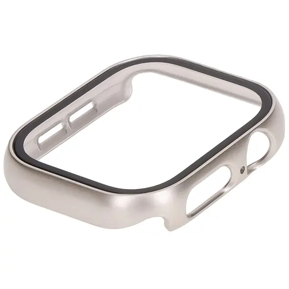 Bizon Case+Glass Watch Apple Watch 10 42mm champagne