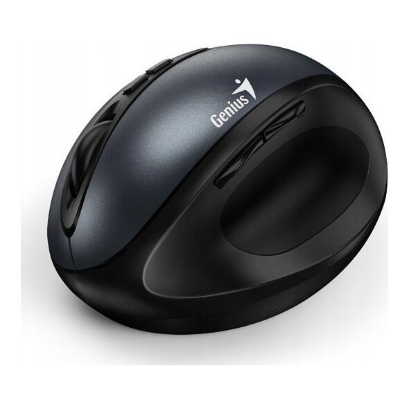 Mysz Genius GENIUS myš Ergo 8300S Iron Grey/ vertikální/ 1600 dpi/ bezdrátová/ 7tlačítek/ tichá/ kovově šedá