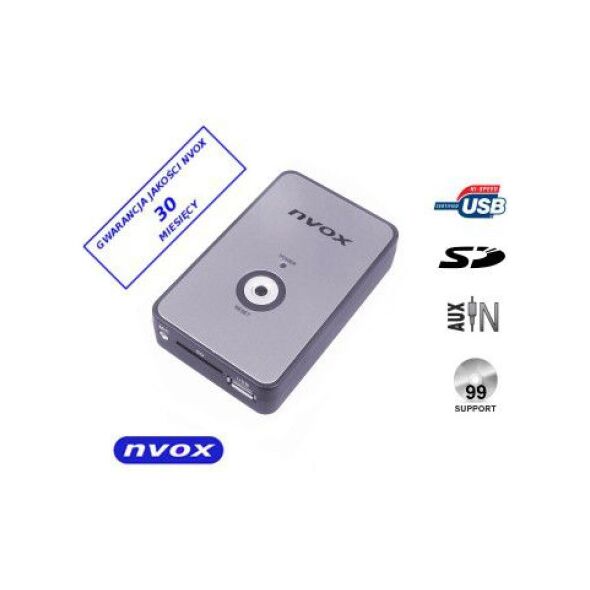 Nvox Zmieniarka cyfrowa emulator MP3 USB SD BMW 10PIN (NV1080A BMW 10PIN)