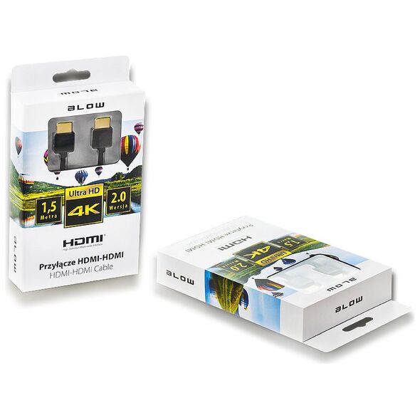 Kabel Blow HDMI - HDMI 1.5m czarny (5900804064138)