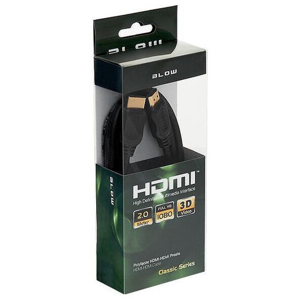 Kabel Blow HDMI - HDMI 2m czarny (96-643#)