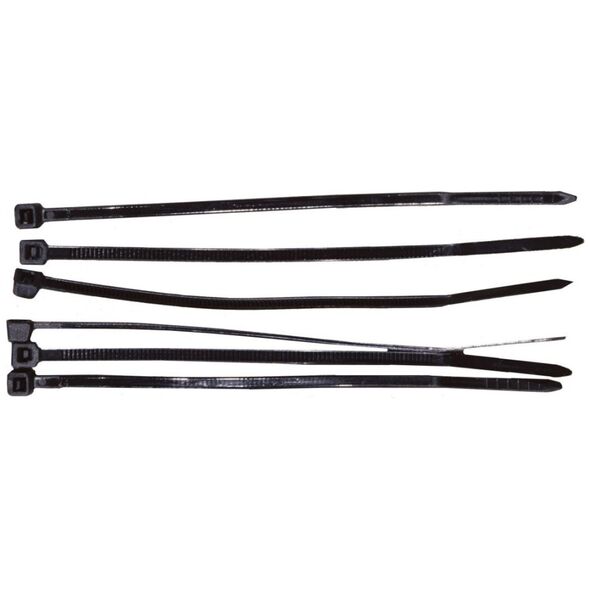 Organizer Omega Opaska zaciskowa Czarny 100 sztuk  (59220C)