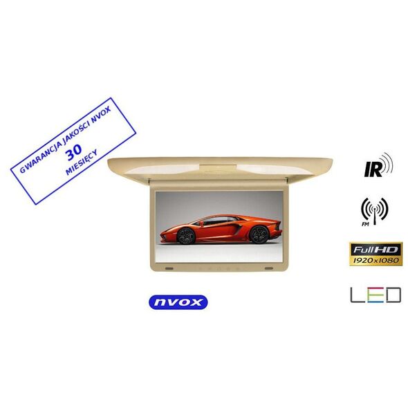 Nvox Monitor Podsufitowy LED 17'' (RF1738IR) Beżowy