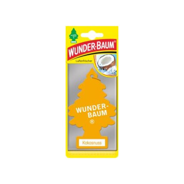 WunderBaum ODŚWIEŻACZ POWIETRZA - CHOINKA ZAPACHOWA KOKOS (23-007)